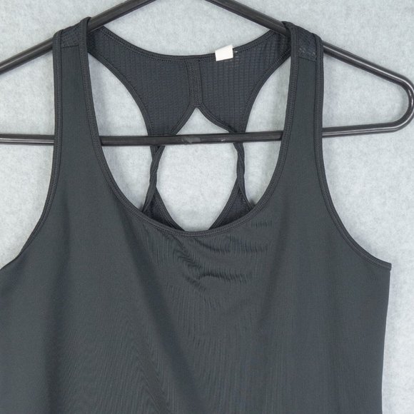 Under Armour Tank Top Womens Small Black Stretch Athletic Racerback HeatGear - Picture 2 of 11